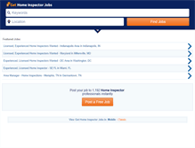 Tablet Screenshot of gethomeinspectorjobs.com